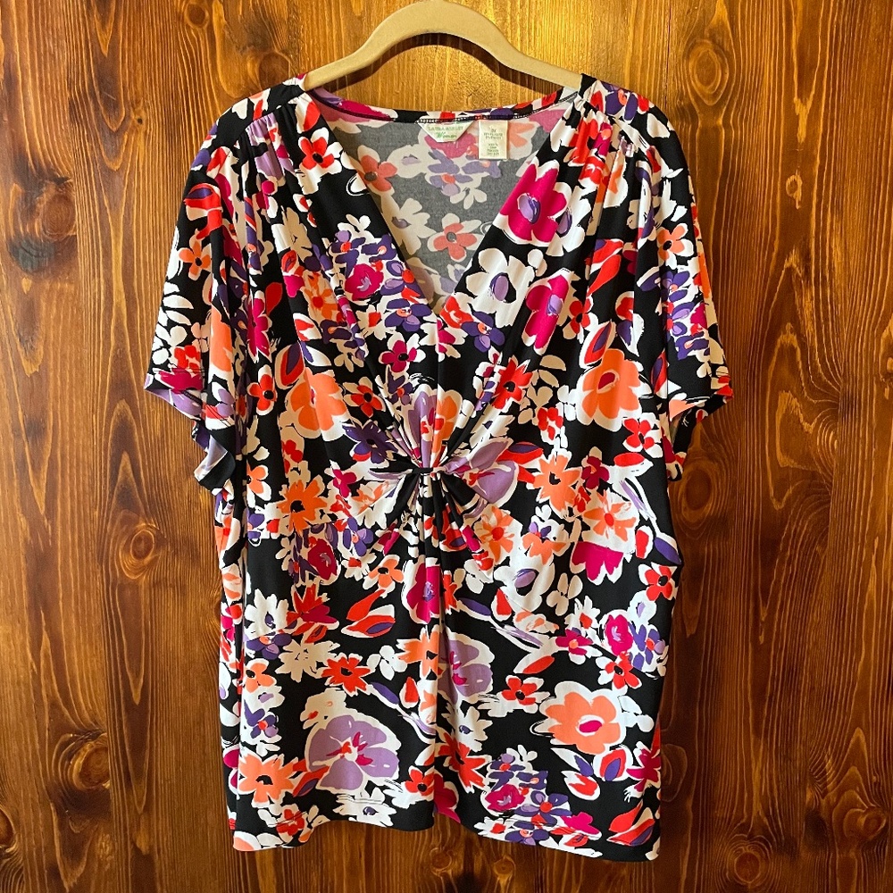 Laura Ashley Woman's 3X Floral Top